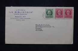 CUBA  - Enveloppe Commerciale De Habana Pour La Suisse En 1933  - L 111684 - Lettres & Documents