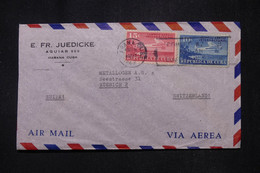 CUBA - Enveloppe De Habana Pour La Suisse Par Avion  - L 111689 - Storia Postale