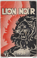 1936 Calendrier De Poche Cirage Lion Noir - Petit Format : 1921-40