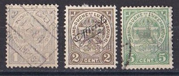 Luxembourg Timbres Oblitéré Y&T N °  89  90  92 - 1907-24 Wapenschild