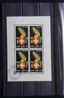 SUISSE - Vignettes Militaire En Bloc De 4 Avec Oblitération - L 111722 - Etichette