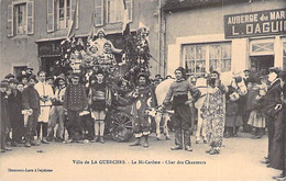 18 - LA GUERCHE Sur L'AUBOIS : La Mi-Carême - Char Des Chanteurs ( Auberge Du Marché )  CPA - Cher ( Berry ) - La Guerche Sur L'Aubois
