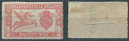 ESPAGNE ESPAÑA SPANIEN SPAIN ESPAÑA 1925 PEGASUS WITH NUMBER 20Cénts RED MNH HINGED ED 324 YT T.L.E 2 MI 297 SG O2 SC E2 - Nuevos