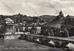 Delcampe - CARTOLINA  TORINO,PIEMONTE,PONTE VITTORIO EMANUELE I-GRAN MADRE DI DIO E MONTE DEI CAPPUCCINI,BELLO ITALIA,NON VIAGGIATA - Brücken