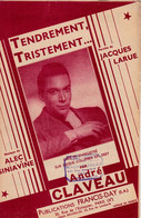 Tendrement Tristement >  02/12) Partition Musicale Ancienne "André Claveau" > - Chant Soliste