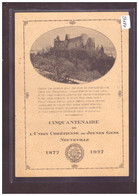 GRÖSSE 10x15cm - NEUVEVILLE - CINQUANTENAIRE DE L'UNION CHRETIENNE DE JEUNES GENS 1877-1927 - TB - La Neuveville