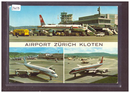 GRÖSSE 10x15cm - ZÜRICH KLOTEN - FLUGHAFEN - AVION - AVIATION SUISSE - TB - Kloten