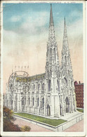 St Paricks Cathedral , Fifth Ave. New York City , 1919 - Churches