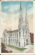 St Paricks Cathedral , Fifth Ave. New York City , 1919 - Iglesias