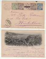 Monaco // Carte Pour La Suisse (Winterthur) Le 11 Janvier 1900 - Briefe U. Dokumente