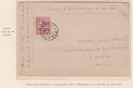 MAROC - CR - LETTRE A DESTINATION DE OUED ZEM AU TARIF - RARE -  TTB - Lettres & Documents