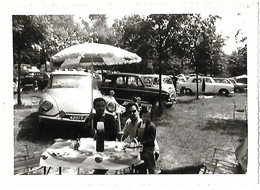 Photo Original,camping Voiture DS - 4L   .  13x9 Cm - Cars