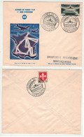 France // 1950-1959 // Lettre Journée Du Timbre à Montluçon 1959 - Brieven En Documenten