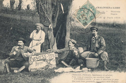 Chalonnes Sur Loire (49 Maine Et Loire) Carte Publicitaire Express Paste Pique Nique Pour Chasseur Pécheurs Circ. 1906 - Chalonnes Sur Loire