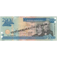 Billet, Dominican Republic, 2000 Pesos Oro, 2003, 2003, KM:174s2, SPL+ - Dominikanische Rep.