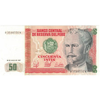 Billet, Pérou, 50 Intis, 1987, 1987-06-26, KM:130, SPL+ - Pérou