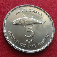 Maldives 5 Rupee 1977 FAO F.a.o. Unc - Maldive