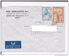 SOBRE ///  GRECIA AEREO - Postmarks - EMA (Printer Machine)