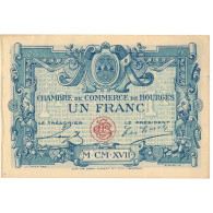 France, Bourges, 1 Franc, 1917, TTB, Pirot:32-11 - Chambre De Commerce