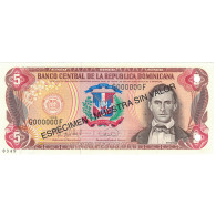 Billet, Dominican Republic, 5 Pesos Oro, 1996, 1996, Specimen, KM:152s1, SPL - Dominicana