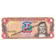 Billet, Dominican Republic, 5 Pesos Oro, 1996, 1996, Specimen, KM:152s1, SPL - Dominicana