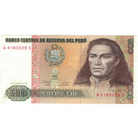 Billet, Pérou, 500 Intis, 1987-06-26, KM:134b, SPL - Peru