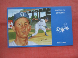 Brooklyn Dodgers.    Roger Craig.  Baseball    Ref  5327 - Baseball