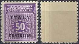 1943 Regno D'Italia Allied Miliary Goverment Issue For Use In Sicily Mnh - Occ. Anglo-américaine: Sicile