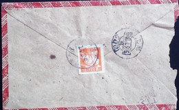 CHINA CHINE CINA 1962 ANHUI SHEXIAN  TO SHANGHAI COVER WITH  0.08 F STAMP - Cartas & Documentos
