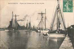 DUNKERQUE : DEPART DES ISLANDAIS POUR LE LIEU DE PECHE - Dunkerque