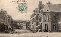 Cpa De Tôtes - Route De Rouen - - Totes