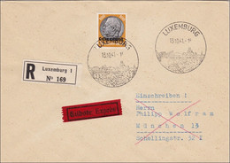 Luxemburg: 1941, Einschreiben /Eilbote Nach München - Sonderstempel - Bezetting 1938-45