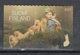 Finland 2019 Mi Nr 2664 , Jonge Honden Met Kind - Gebraucht