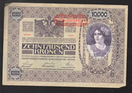 (Autriche) Billet De 10.000 Kronen  1918 (M2936) - 100 F 1945-1954 ''Jeune Paysan''