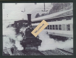 Cenrenaire Du Paris-Lausanne - Train Du Centenaire Tracté Par La E3 CFF Lagnau En Gare De Vallorbe - Vallorbe