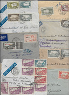 SENEGAL Cachet Postal De KAOLACK Entre 1937 Et 1942 Lot De 9 Enveloppes - Senegal (1960-...)