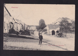 DDA 698 - Carte-Vue Animée De CHATILLON - TP Armoiries AMBULANT Arlon-Bruxelles 2 En 1912 , Vers THEUX - Saint-Leger