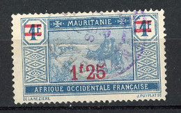 MAUR- Yv.  N°52  (o)  1f25 S 1f  Surchargé   Cote  0,7   Euro BE - Used Stamps