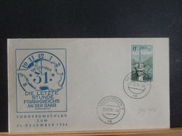 94/416 FDC  SAAR 1957 - FDC