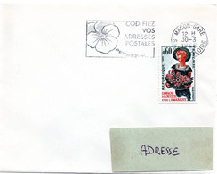 SAONE & LOIRE - Dépt N° 71 = MACON GARE 1966 = FLAMME CONCORDANTE N° 1449  = SECAP ' CODIFIEZ Vos Adresses Postales' - Codice Postale