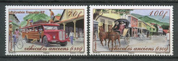 POLYNESIE 2011 N° 949/950 ** Neufs MNH  Superbes Véhicules Anciens Truck Autobus Cabriolet Tilbury  Cars Transports - Unused Stamps