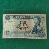 Mauritius 5 Rupees 1967 - Mauricio