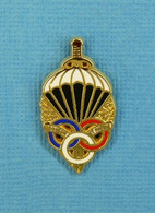 1 PIN'S //  ** PRÉPARATION MILITAIRE PARACHUTISTE / HONNEUR ET PATRIE / TAP ** . (BOUSSEMART) - Militaria