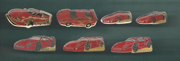 PINS PIN'S AUTO FERRARI  628 AUTOMOBILE F40 LOGO BLASON CHEVAL CABRE LOT 7 PINS TOUS DIFFERENTS - Ferrari