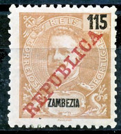 !										■■■■■ds■■ Zambezia 1911 AF#64 * Lisbon "REPUBLICA" 115 Réis (x13297) - Zambeze