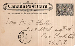 DOCUMENT PHILATHELIQUE AVEC ENTIER  DE 1897---CANADA - Andere & Zonder Classificatie