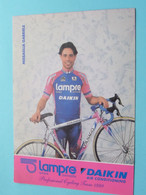 MISSAGLIA GABRIELE ( LAMPRE > Professional Cycling Team 1999 ) Carte Publi Format 16,5 X 12 Cm. ( 2 Scans ) ! - Cyclisme