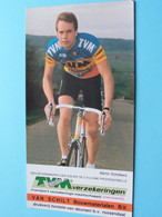 MARTIN SCHALKERS ( TVM Verzekeringen ) Carte Publi Format 10,5 X 19,5 Cm. ( 1 Scan ) ! - Cyclisme