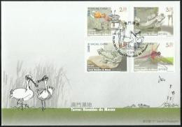 2015 MACAO MACAU WETLAND FAUNA STAMP FDC - FDC