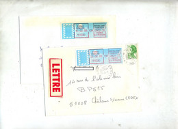 Lettre Cachet Epernay Sur Vignette Bureau  Gandon - 1985 « Carrier » Paper